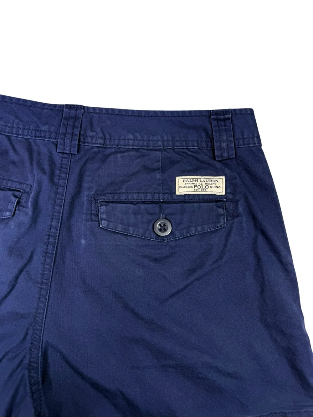 Polo Ralph Lauren Size 18 Navy Blue Cargo Shorts Classic Polo Chino